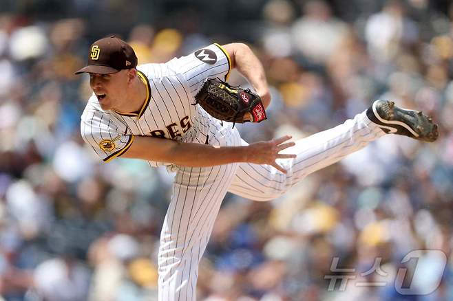샌디에이고 파드리스 투수 닉 피베타는 28일 현재 메이저리그 전체 평균자책점 3위, 다승 공동 3위에 올라 있다. ⓒ AFP=뉴스1