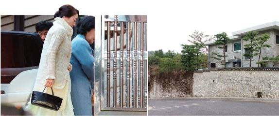 지난 3월 정주영 현대그룹 명예회장 제사에 참석한 노현정 씨와 시어머니 이행자 회장. 정대선 씨 소유의 성북동 대지도 경매에 나왔다. 건물은 형인 정일선 사장 명의로 돼 있다(왼쪽부터).