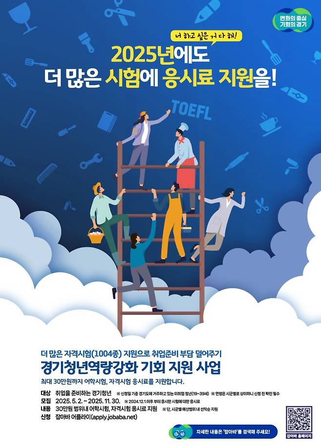 경기도, 미취업 청년 '어학·자격시험 응시료' 최대