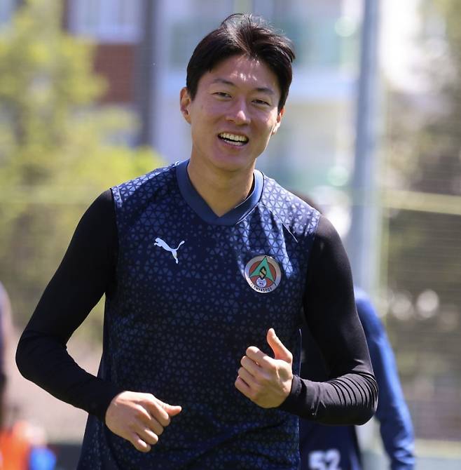 알라니아스포르가 최근 공개한 황의조 훈련 모습. 사진=알라니아스포르 SNS