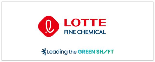 롯데정밀화학이 공개한 신규 BI와 슬로건. 사진 제공=롯데정밀화학