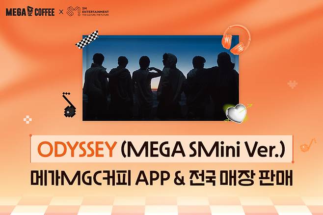 커피 한 잔 사며 라이즈 새 앨범 겟!..메가MGC커피, 라이즈 'ODYSSEY '(MEGA SMini Ver.) 앨범 전국 매장 판매