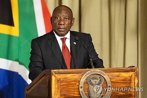 시릴 라마포사 남아공 대통령 [EPA 연합뉴스 자료사진. 재판매 및 DB 금지]
