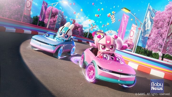 반짝이는 우정 레이싱: 레이서 하츄핑과 깡총핑의 탄생. ⓒSAMG엔터테인먼트