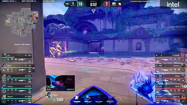 - 요루의 궁극기 밸류는 솔랭과 프로씬 막론 하고 그 가치가 상당하다 (출처 : VCT 퍼시픽 유튜브)