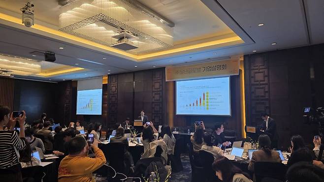 달바글로벌 기업공개 기자간담회 모습.(달바글로벌제공)