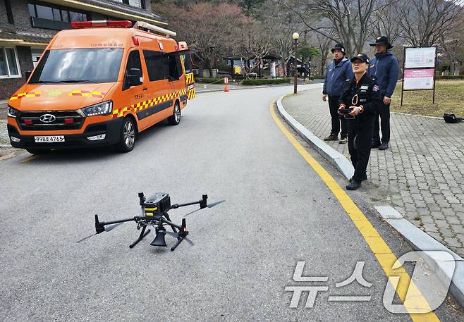 소방안전본부 드론 자료사진./ⓒ News1