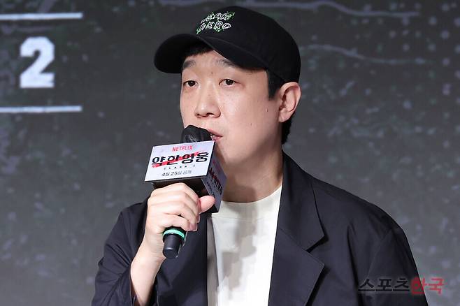 넷플릭스 시리즈 '약한영웅 Class 2'의 제작발표회에 참석한 한준희 기획총괄. 25.04.21 ⓒ이혜영 기자 lhy@hankooki.com