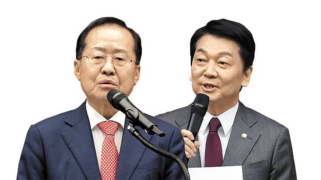 홍준표, 안철수