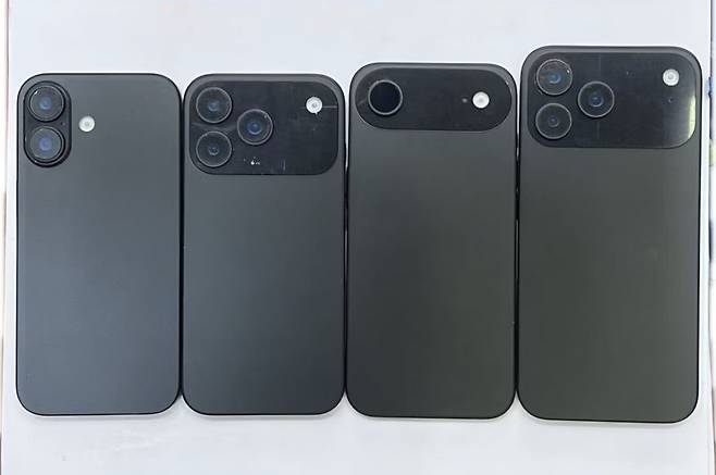 아이폰 17 시리즈 실물 모형. IT 팁스터 마인부우