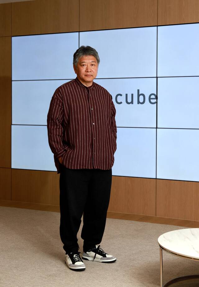 ‘고레에다 히로카즈 특별전: 고레에다와 함께 한 25년’을 기념해 내한한 고레에다 히로카즈 감독. 티캐스트 제공