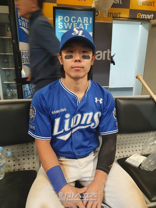 29일 인천 SSG 랜더스전에서 공수 맹활약한 삼성 김성윤. 인천=배중현 기자