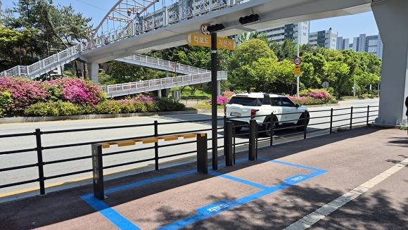 평택 지역에 마련된 PM 주차 구역 모습. [사진=평택시]