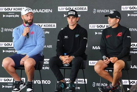 'LIV 골프 코리아' 기자회견. 사진[연합뉴스]