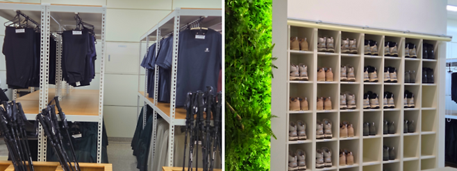 서울 등산관광센터 관악산점에서 외국인 방문객에게 대여해 주는 등산 장비 / 사진=김혜성 여행+ 기자