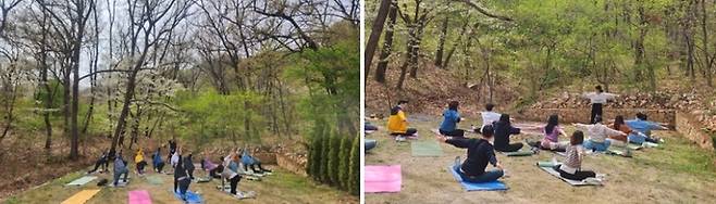 협동조합 청풍에서 진행한 요가 체험  / 사진=문화체육관광부