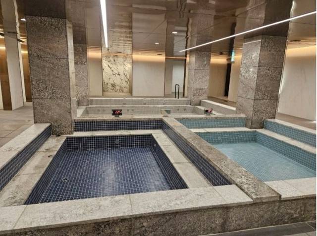 래미안 원베일리 사우나 내부. 뉴시스