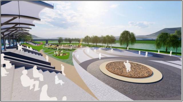 ▲봉동 천변씨름공원 조감도. ⓒ완주군 제공