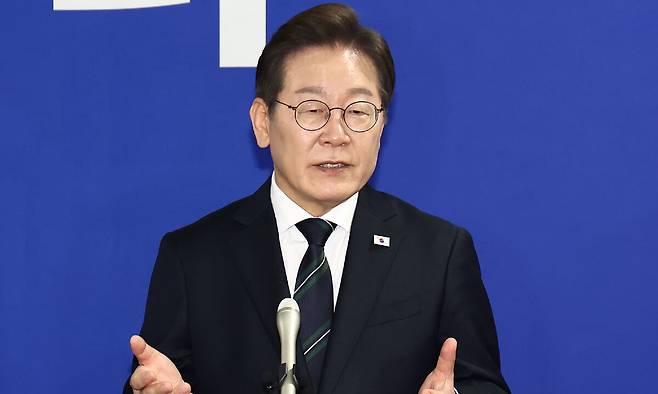이재명 더불어민주당 대선 후보. 뉴스1