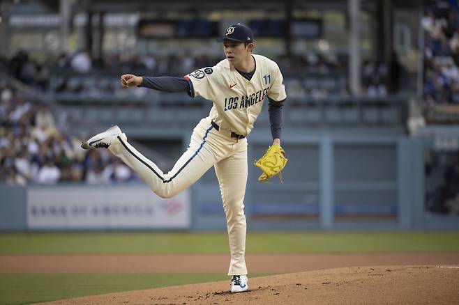 LA다저스 사사키. AP연합뉴스