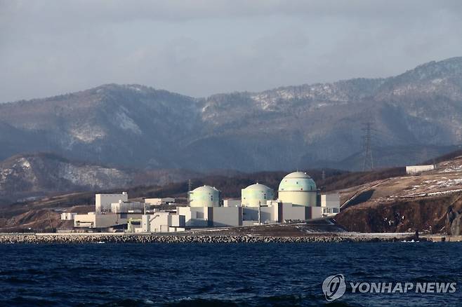 일본 홋카이도 도마리 원자력발전소 [홋카이도전력 제공. EPA 연합뉴스 자료사진. 재판매 및 DB 금지]