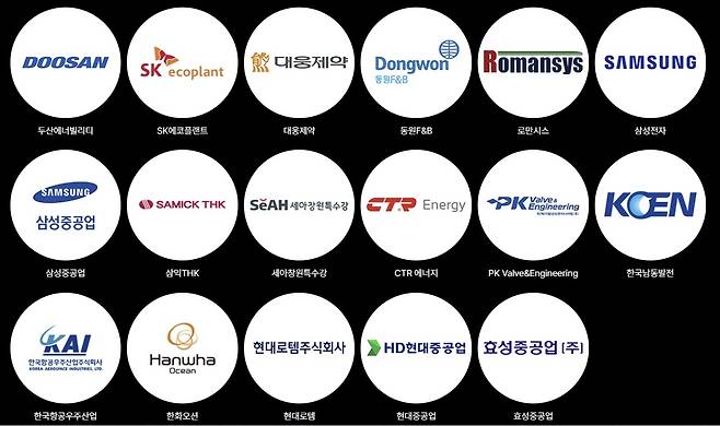 'GSAT 2025' 오픈 이노베이션 참여기업 [홈페이지 캡처]