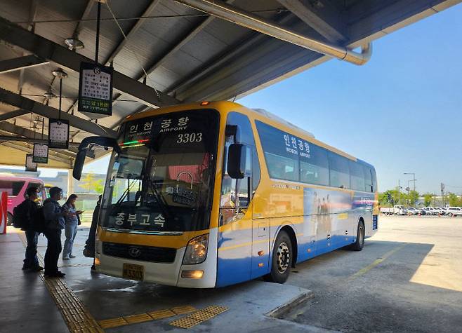 인천공항 버스 모습. 사진=교통공사 제공.