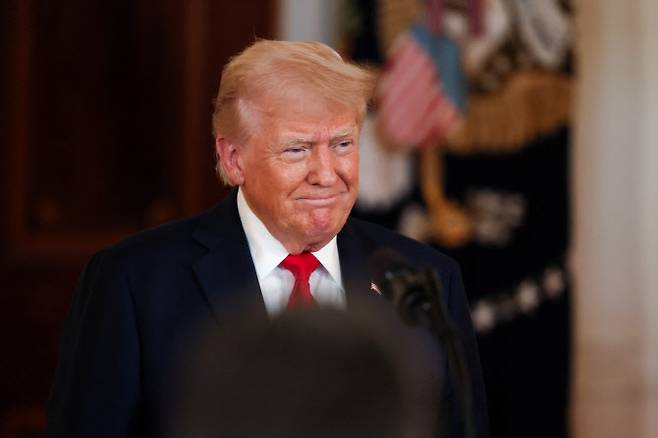 도널드 트럼프 미국 대통령은 지난 30일(현지시간) 미국 워싱턴 D.C.의 백악관에서 ‘미국 투자’ 행사를 개최했다.(사진=로이터)