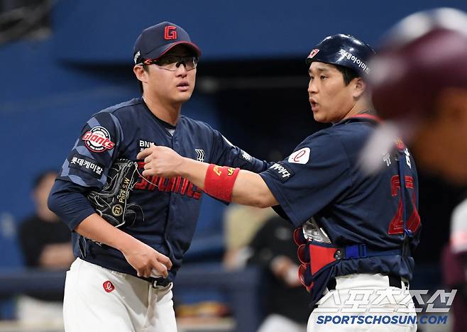 30일 서울 고척스카이돔에서 열린 키움 히어로즈와 롯데 자이언츠의 경기. 롯데 박세웅이 숨을 고르고 있다. 고척=박재만 기자 pjm@sportschosun.com/2025.04.30/