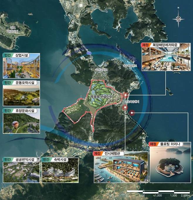 여수시 복합해양레저관광도시 조성사업 계획도. 전남도 제공