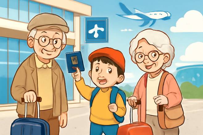 부모 세대를 건너뛴 채 조부모와 손주가 함께 여행하는 스킵젠 투어 프로그램이 늘고 있다./조선DB