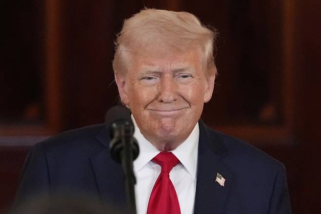 트럼프 미국 대통령. AP 연합뉴스&nbsp;