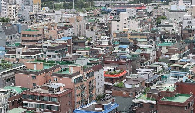서울 강서구 화곡동 일대에 다세대, 빌라들이 밀집한 주택가 모습. 연합뉴스