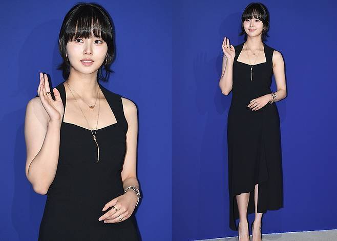 김소현이 단발 변신과 함께 이전보다 성숙해진 분위기로 레드카펫을 물들였다. 사진=천정환 기자