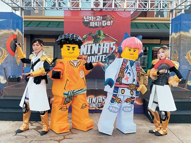 레고랜드가 지난달 새로 선보인 전 세계에서 유일한 닌자고 테마 롤러코스터의 캐릭터.