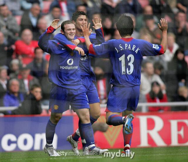 웨인 루니, 크리스티아누 호날두, 박지성./게티이미지코리아