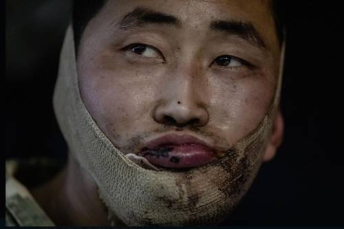 우크라이나군에 생포된 북한군. 사진=젤렌스키 엑스 캡처