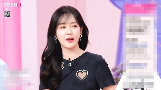 ▲ 성유리. 출처| GS홈쇼핑 방송 캡처