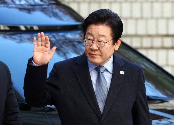 더불어민주당 이재명 대선 후보.&nbsp; 뉴시스