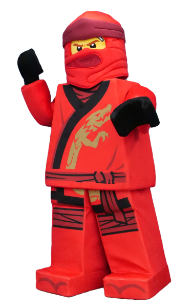 LG가 2~4일 홈 SSG전에서 레고코리아와 손잡고 ‘엘린이데이’ 이벤트를 준비했다. 4일 시구에 나설 닌자고 캐릭터. 사진 | LG 트윈스