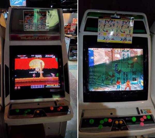 아르고스의 전사와 닌자용검전 아케이드 버전. 테크모의 자존심 같은 게임들이다