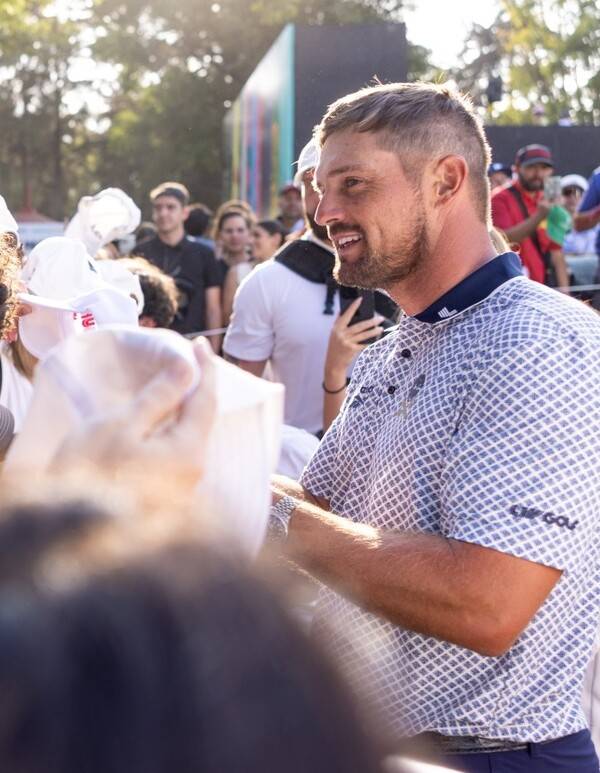 존 람, 브룩스 켑카, 장유빈 프로 등과 함께 2025년 LIV 골프 코리아에 출전하는 브라이슨 디섐보. 사진은 멕시코시티 대회 때 모습이다.&nbsp;사진제공=LIV 골프