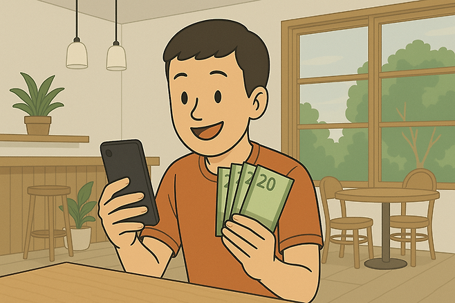 5월 황금연휴를 앞두고 중고거래 플랫폼에서 외화 거래가 활발해지고 있다. [ChatGPT]