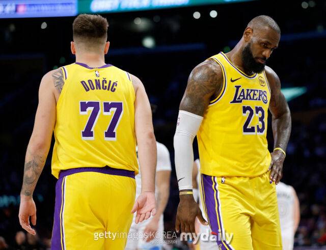 루카 돈치치와 르브론 제임스. /게티이미지코리아
