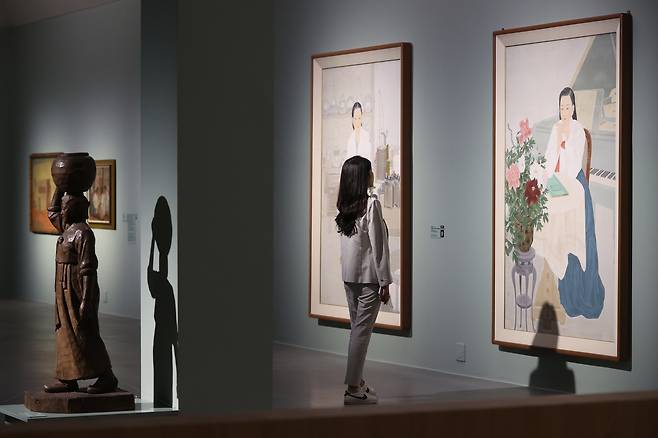 국립현대미술관 과천관에서 열린 소장품 상설전 ‘한국근현대미술 I’ 전시 전경.  [연합]