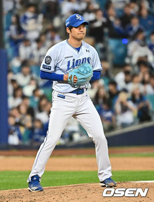 [OSEN=대구, 이석우 기자] 삼성 라이온즈 백정현 007 2025.04.26 / foto0307@osen.co.kr