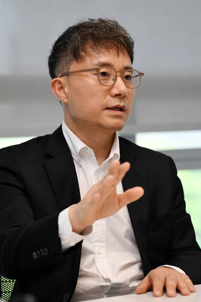 유승민 삼성증권 글로벌투자전략팀장이 1일 서울 서초구 삼성전자빌딩에서 서울경제신문과 인터뷰를 하고 있다. 조태형 기자