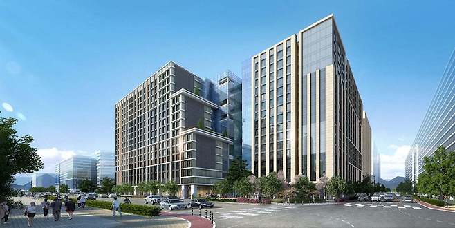 롯데건설의 시니어 레지던스 마곡 VL르웨스트 투시도.