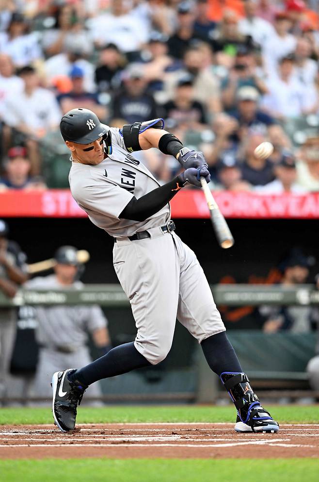 뉴욕 양키스 홈런타자 애런 저지. <저작권자(c) 연합뉴스, 무단 전재-재배포, AI 학습 및 활용 금지>