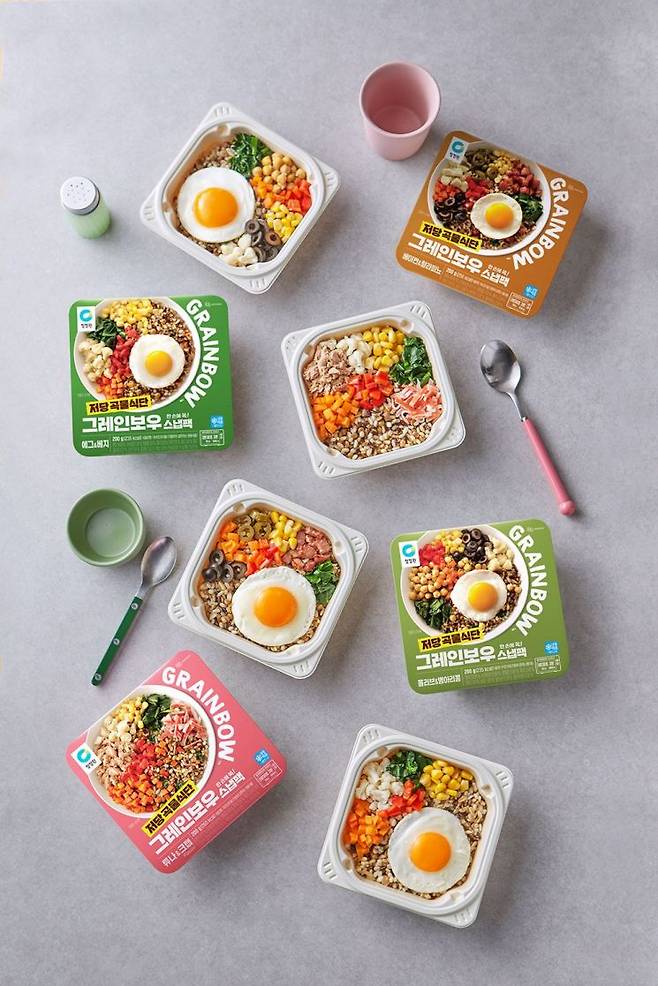 대상 청정원, 저당 도시락 ‘그레인보우’